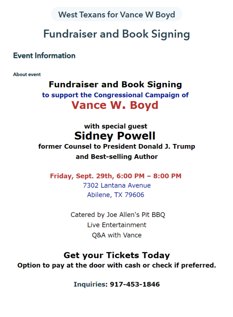 Fundraiser and Book Signing text image